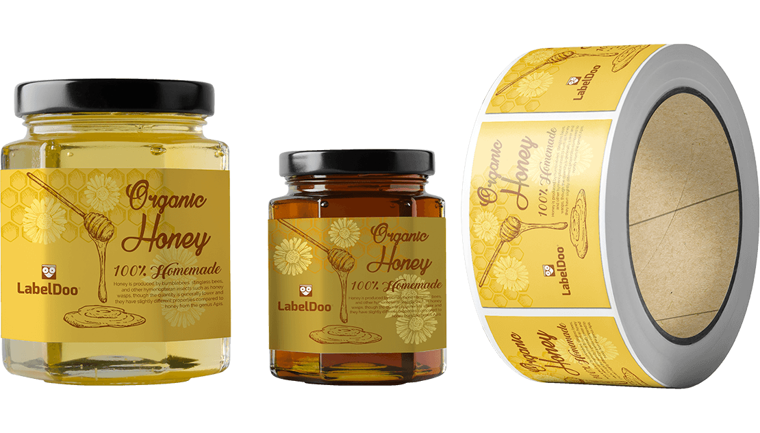 Etichette miele personalizzate – Stampa etichette adesive per miele