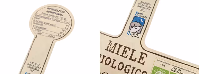 Esempio di etichetta per miele con sigillo - LabelDoo