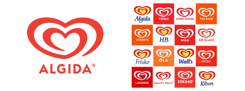 Esempio brand Algida nel mondo