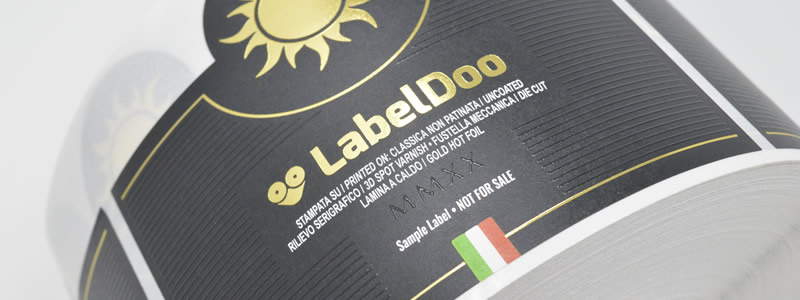 Etichetta adesiva personalizzata con rilievo 3D LabelDoo