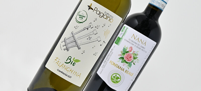 Etiquetas adhesivas para vinos orgánicos