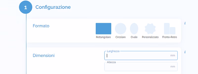 Configurare dimensioni etichette - LabelDoo